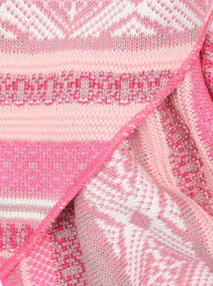💕 Zwillingsherz Dreieckstuch "Katrin" Baumwolle Rosa