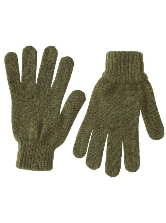 💕 Zwillingsherz Handschuhe 100 % Kaschmir Cashmere Dunkelgrün Khaki
