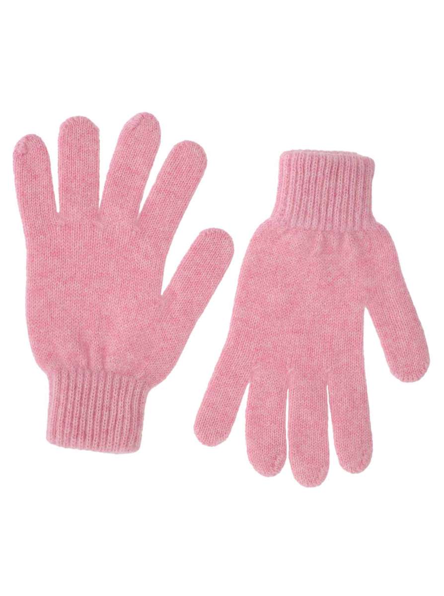 💕 Zwillingsherz Handschuhe 100 % Kaschmir Cashmere Melangepink