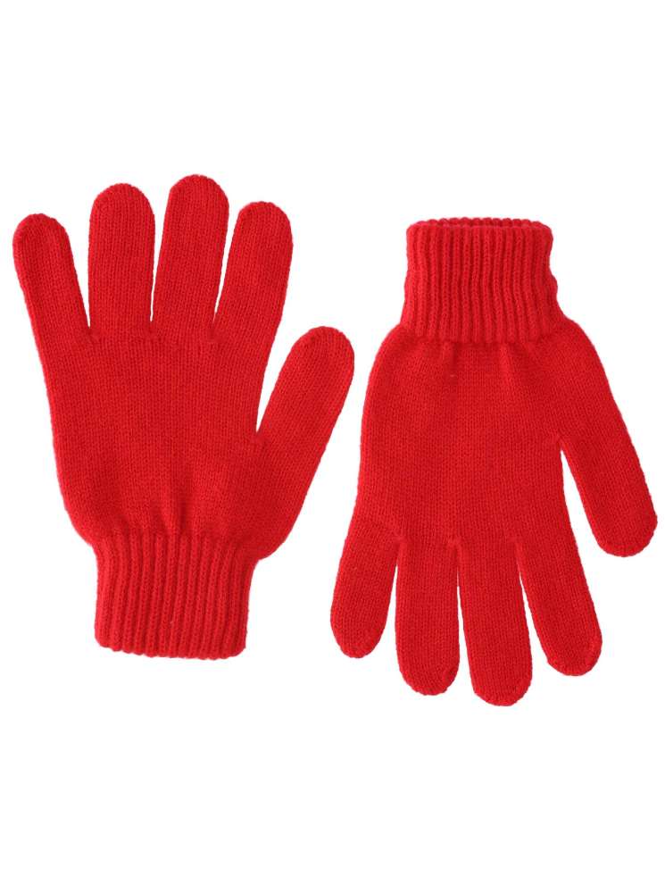 💕 Zwillingsherz Handschuhe 100 % Kaschmir Cashmere Rot