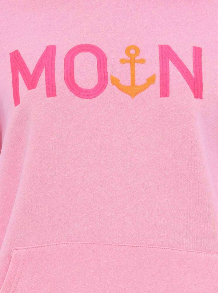 💕 Zwillingsherz Sweatshirt Hoodie "Rahel" Sweater Baumwolle Rosa