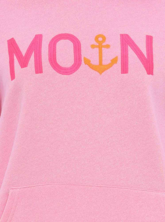 💕 Zwillingsherz Sweatshirt Hoodie "Rahel" Sweater Baumwolle Rosa