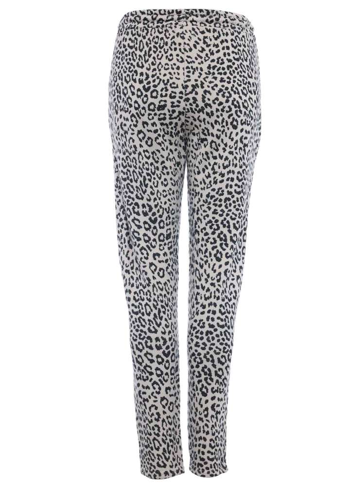 💕 Zwillingsherz Jogger Hose "Leo" Beige Leomuster 100 % Baumwolle