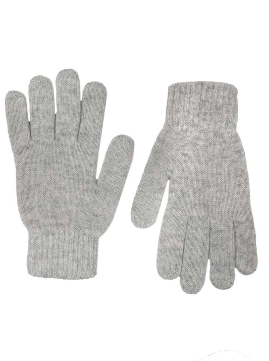 💕 Zwillingsherz Handschuhe 100 % Kaschmir Cashmere Hellgrau