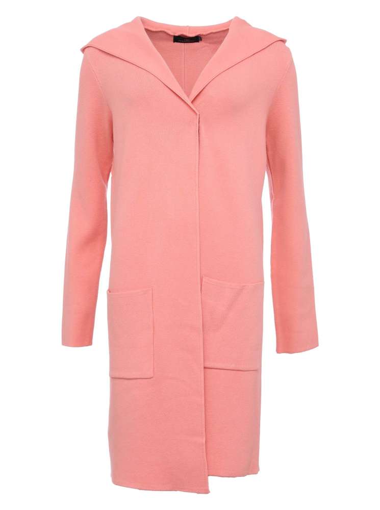 💕 Zwillingsherz Strickjacke "Janina Basic" Apricot Strickmantel offen