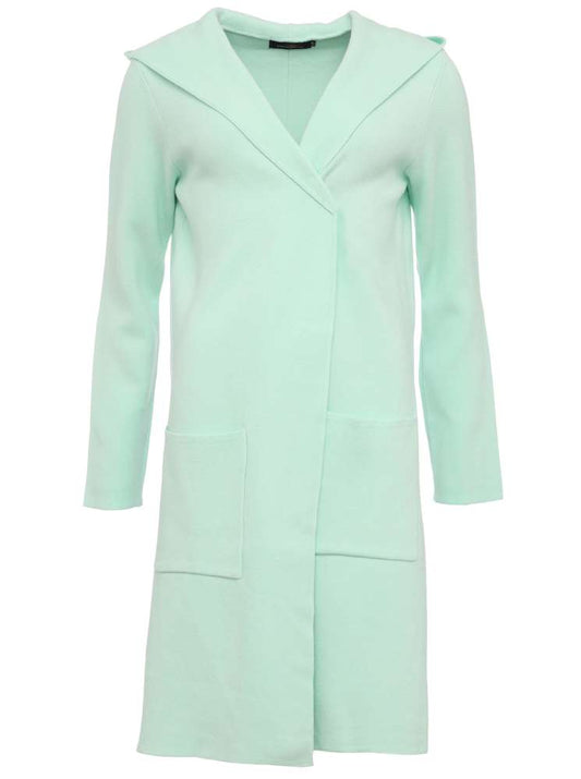 💕 Zwillingsherz Strickjacke "Janina Basic" Strickmantel offen Mint