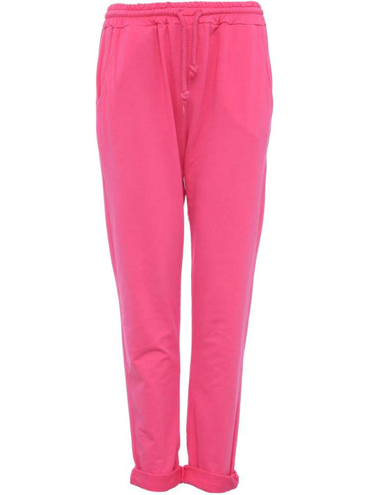 💕 Zwillingsherz Jogger Hose Sweatpants "Uni" Baumwolle Pink