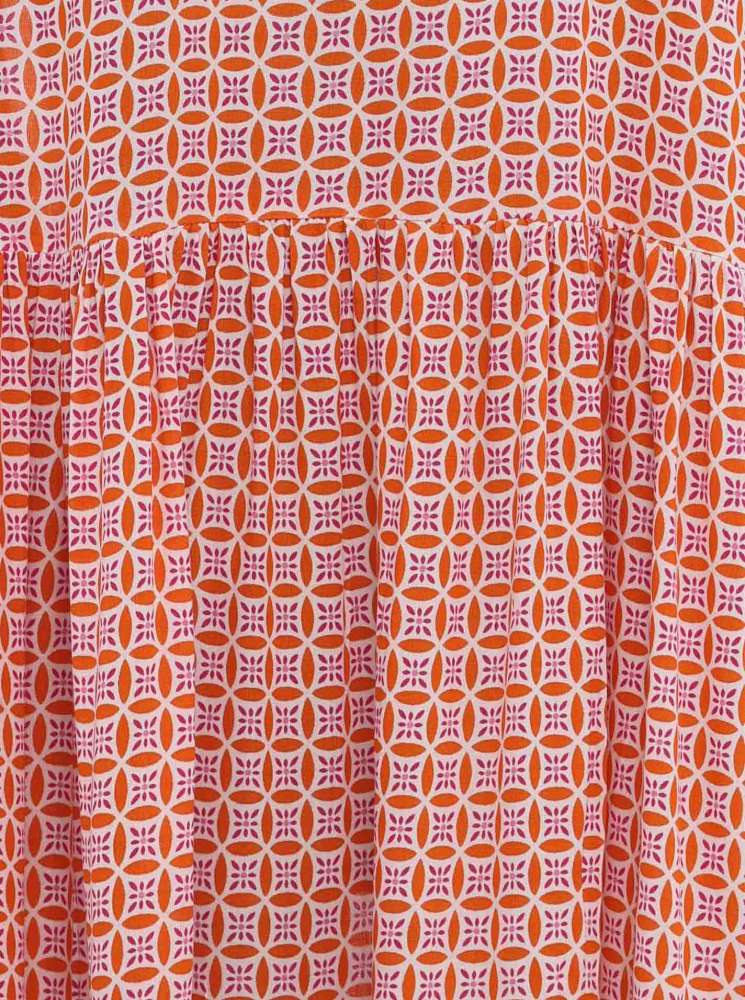 💕 Zwillingsherz Kleid Tunikakleid "Gita" Orange