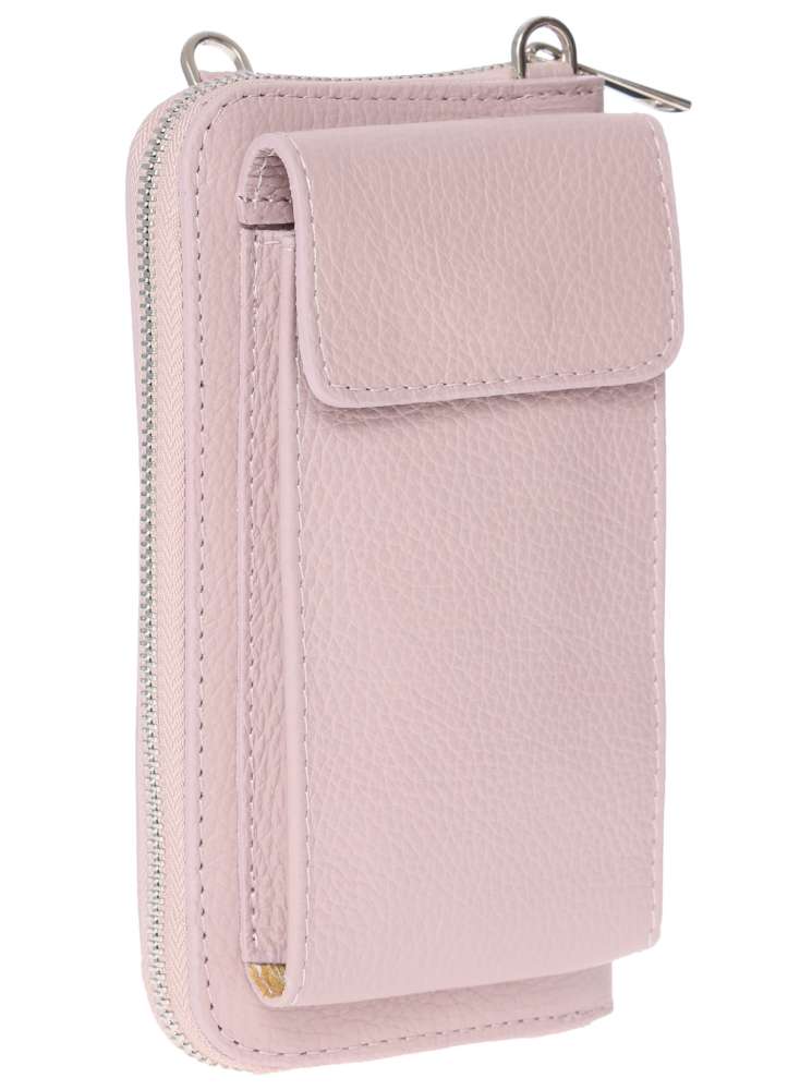 Handytasche & Börse Portemonnaie "City Life Längs" Leder Altrosa
