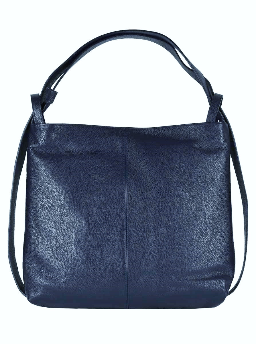 Tasche & Rucksack Leder "Yalin" 100 % Leder mittlere Größe Navy