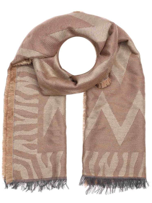 💕 Zwillingsherz Schal "Desi" Wolle Beige