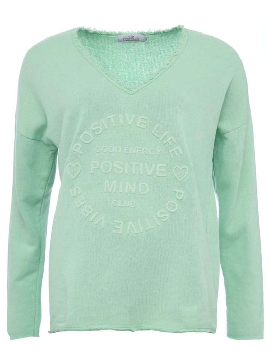 💕 Zwillingsherz Pullover Pulli "Elisabeth" Baumwolle Mint