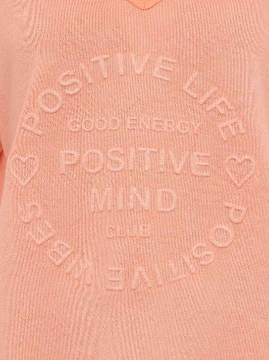 💕 Zwillingsherz Pullover Pulli "Elisabeth" Baumwolle Hellorange