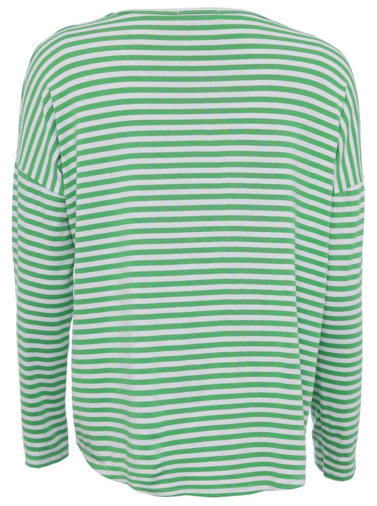 💕 Zwillingsherz Shirt "Adelina" Viskose Weiß Grün