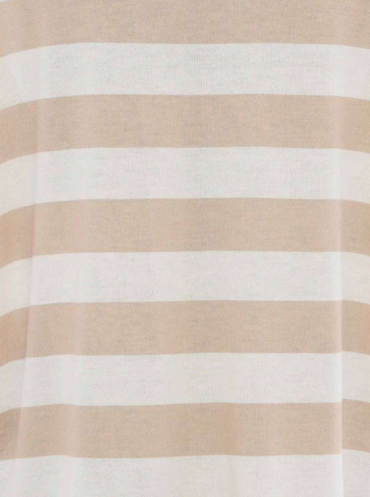 💕 Zwillingsherz Shirt "Yuna" Viskose Weiß Beige