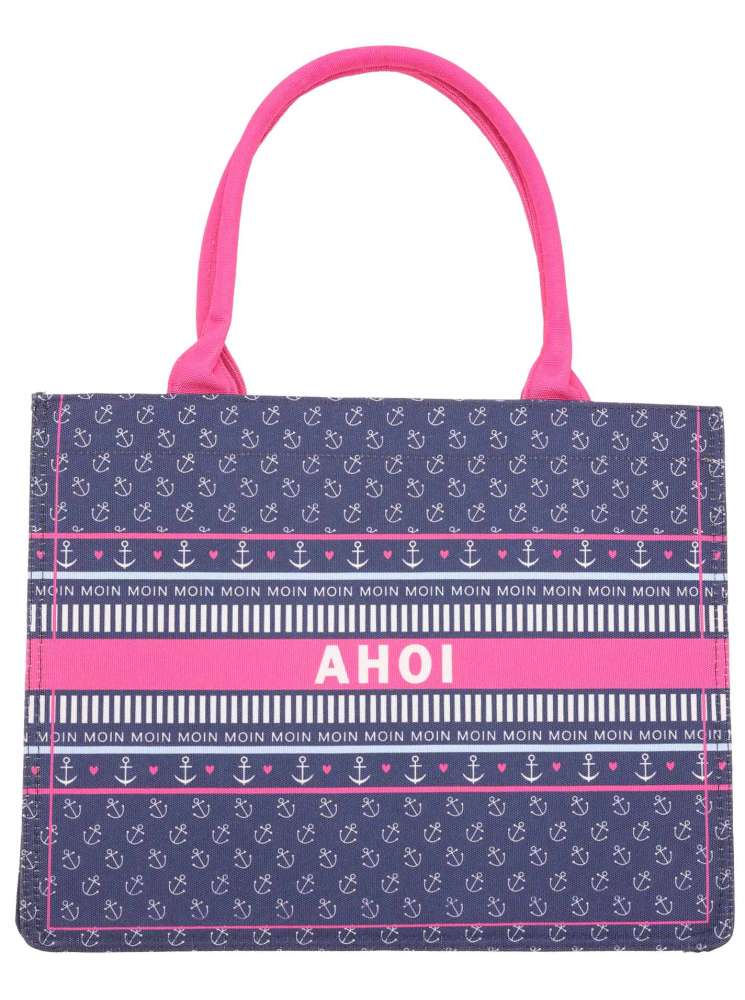 💕 Zwillingsherz Tasche Book Tote "Kirby" Laptoptasche Blau