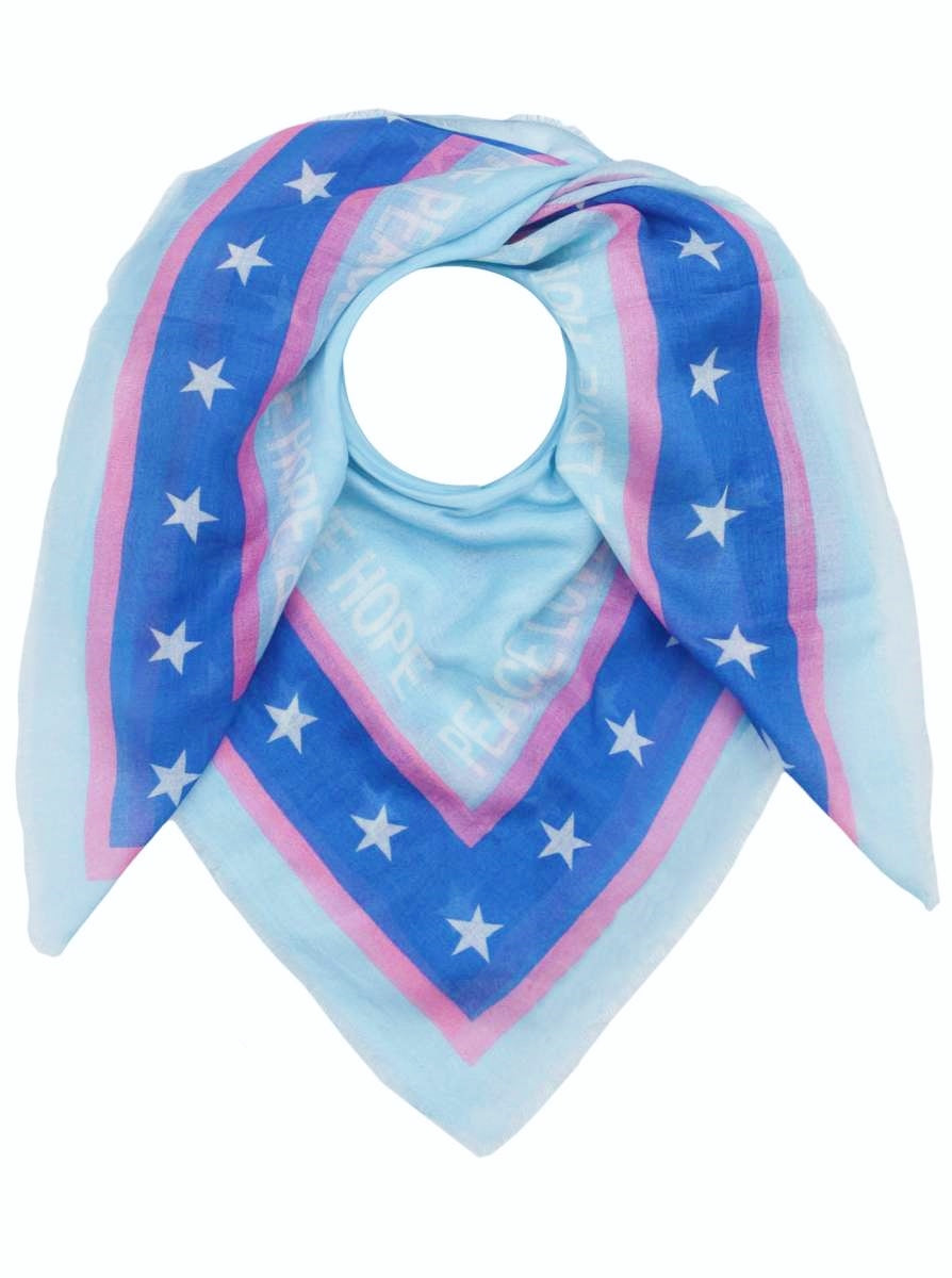 💕 Zwillingsherz Dreieckstuch Viereck "Vivi" Blau