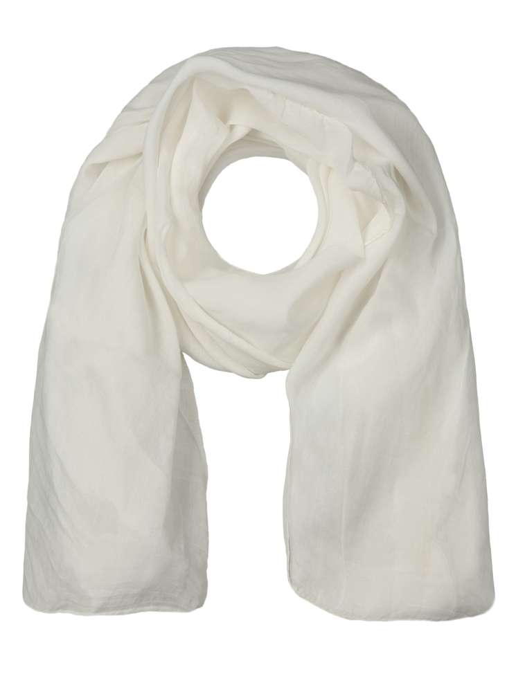 Schal Tuch "Basic Uni" Baumwolle Seide Beige
