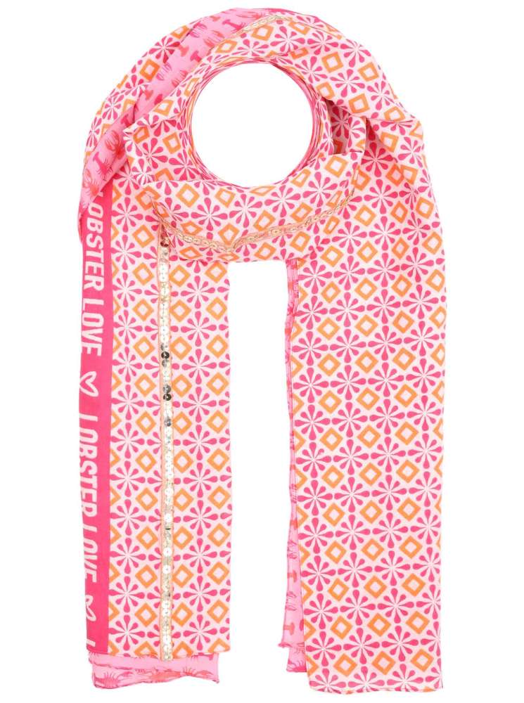 💕 Zwillingsherz Schal Tuch "Teresa" Pink