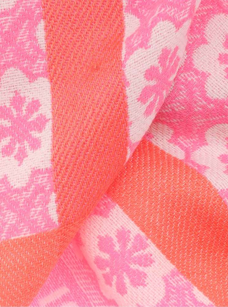 💕 Zwillingsherz Dreieckstuch Viereck "Laurina" Wolle Pink