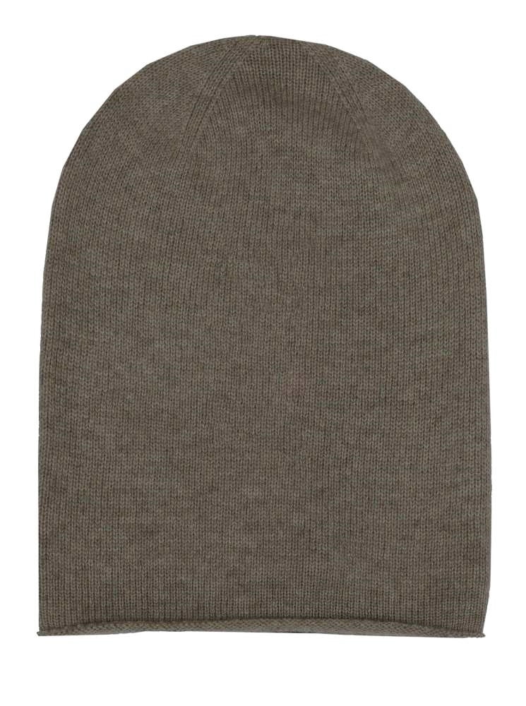 💕 Zwillingsherz Mütze Beanie 100 % Kaschmir Braun