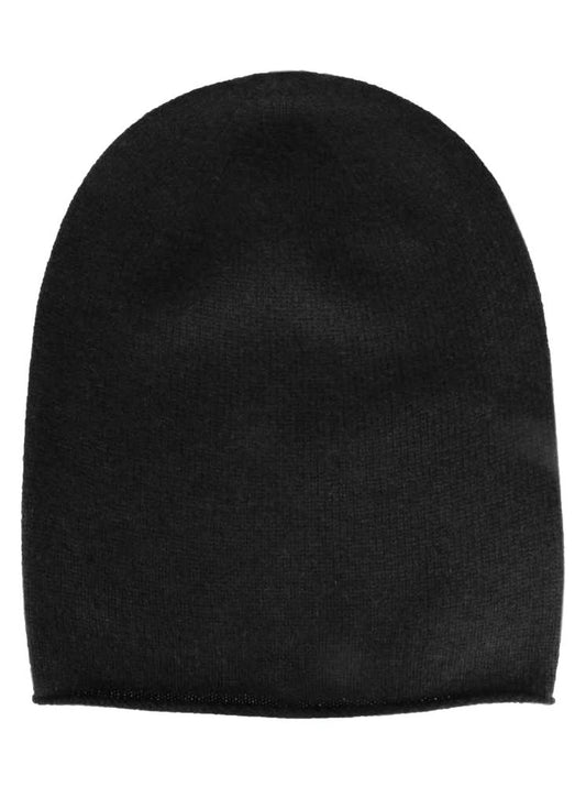 💕 Zwillingsherz Mütze Beanie 100 % Kaschmir Schwarz