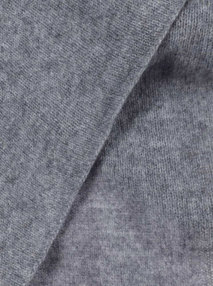 💕 Zwillingsherz Dreieckstuch "100 % Cashmere" Kaschmir Mittelgrau