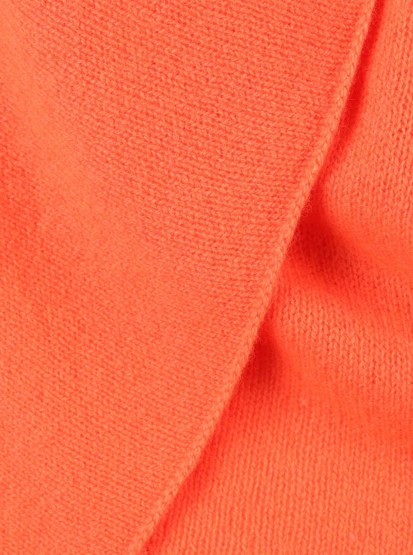 💕 Zwillingsherz Dreieckstuch "100 % Cashmere" Kaschmir Neonorange