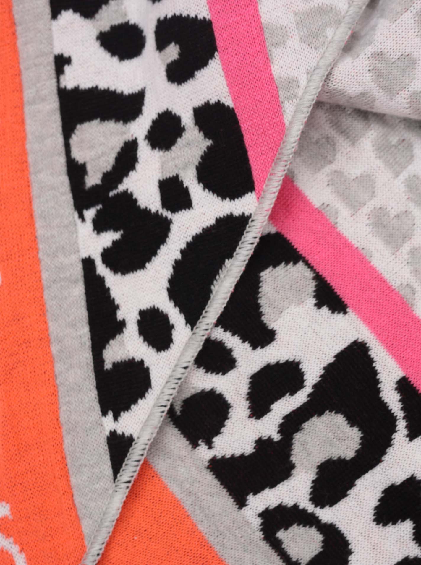 💕 Zwillingsherz Dreieckstuch "Love is Love" Baumwolle Orange Grau