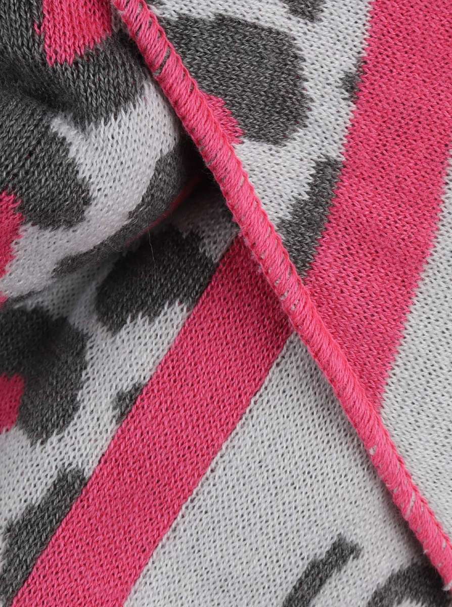 💕 Zwillingsherz Dreieckstuch "Love is love" Baumwolle Pink Grau