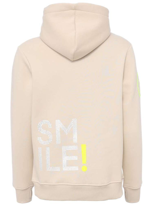 💕 Zwillingsherz Sweatshirt Hoodie "Alissa" Sweater Baumwolle Beige