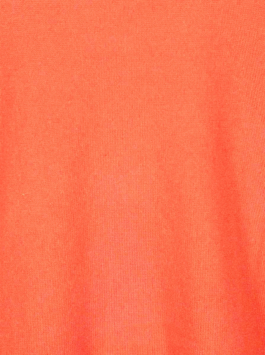 💕 Zwillingsherz Pullover Pulli "Rundhals" 100 % Kaschmir Cashmere Neonorange