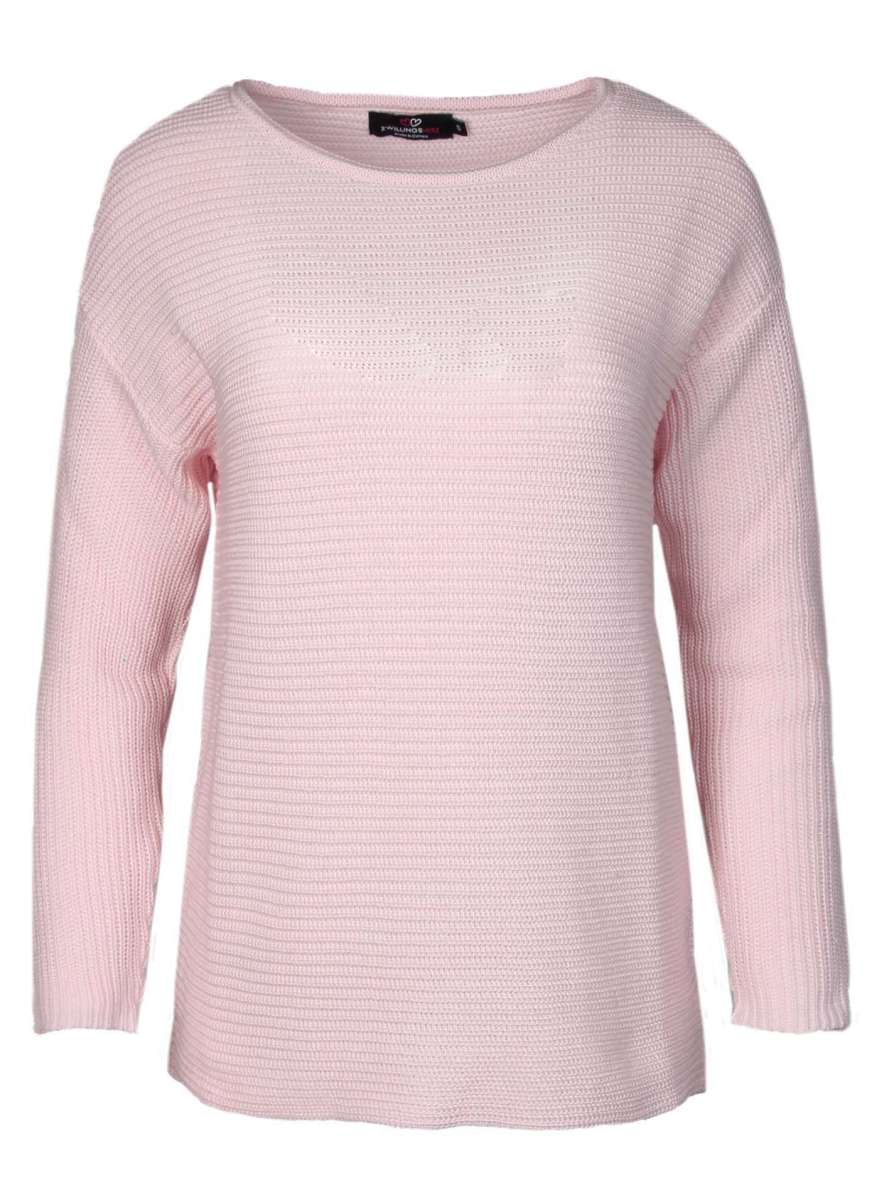 💕 Zwillingsherz Pullover Pulli "Cosy" Rosé Rosa Bauwolle