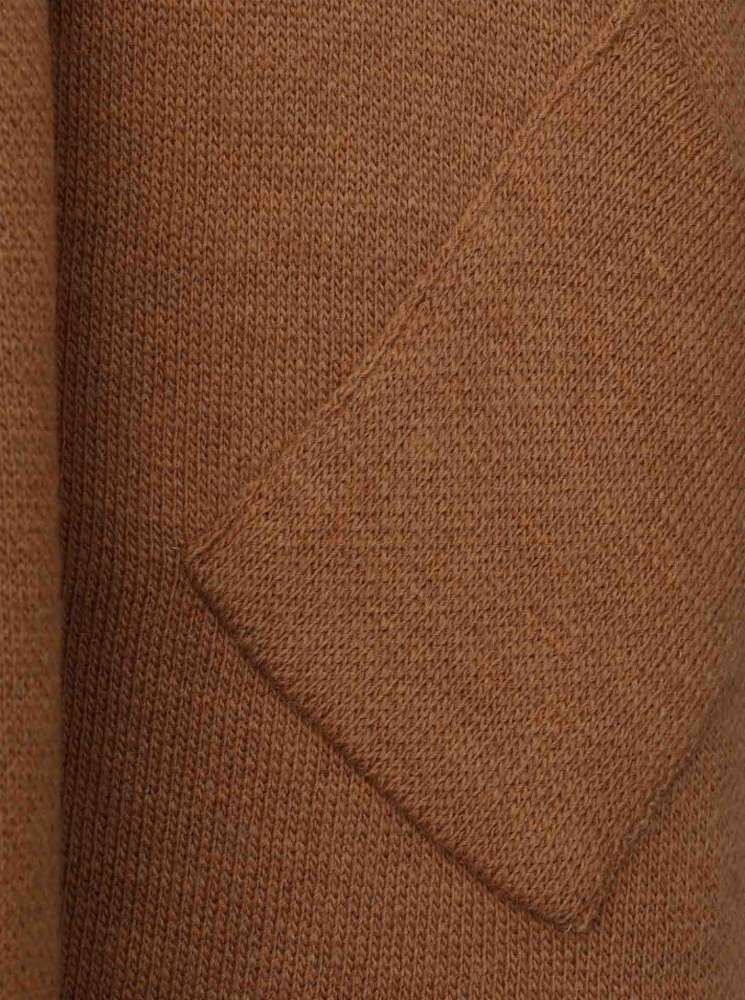 💕 Zwillingsherz Strickjacke "Annabell" Cognac Strickmantel offen