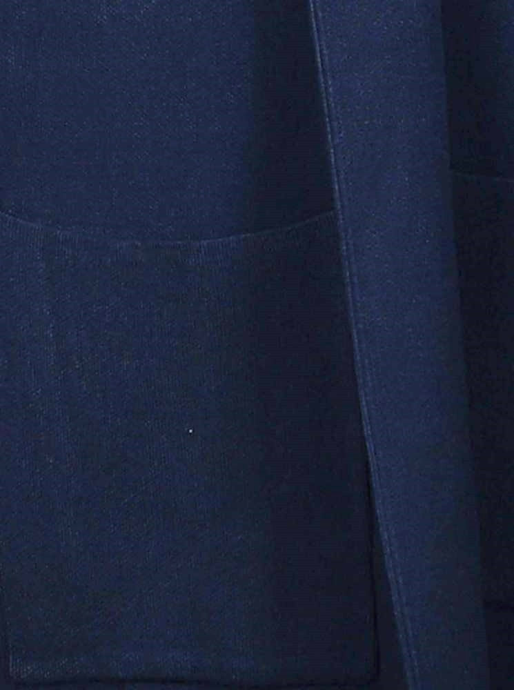 💕 Zwillingsherz Strickjacke "Janina Basic" Strickmantel offen Navy