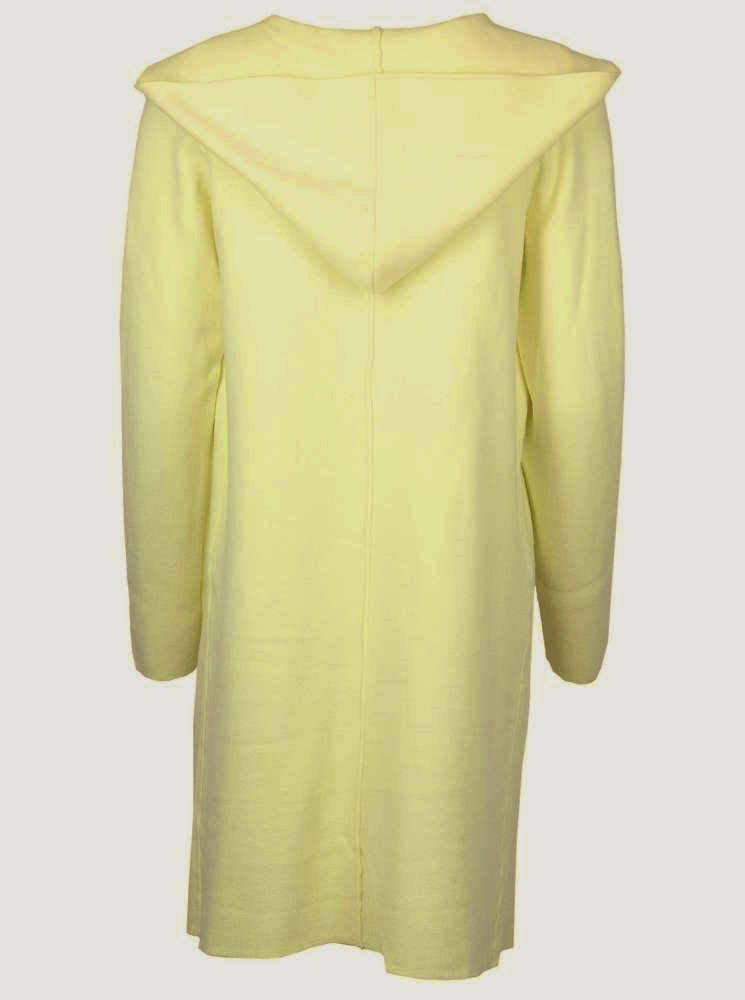 💕 Zwillingsherz Strickjacke "Janina Basic" Strickmantel offen Gelb